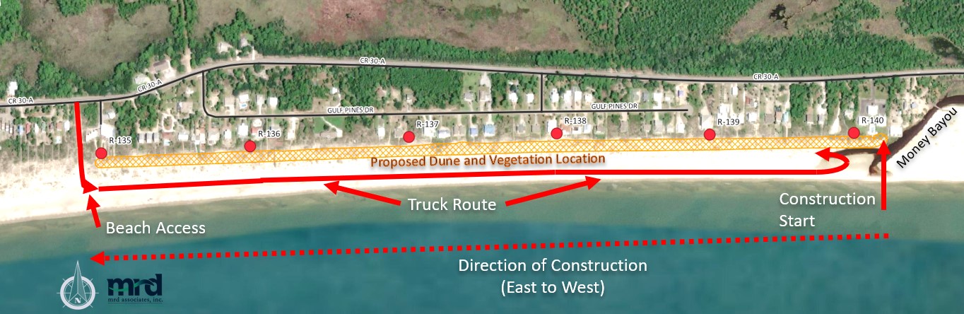 Gulf County FEMA Berm Project - Indian Peninsula Segment | Indian Peninsula, Florida, USA